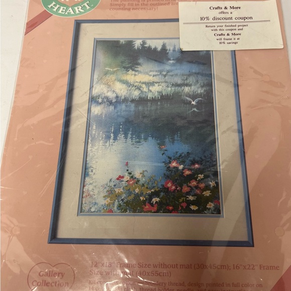 From The Heart Galley Collection Cross Stitch Wild Rose Marsh Kit 53508 - Picture 2 of 9